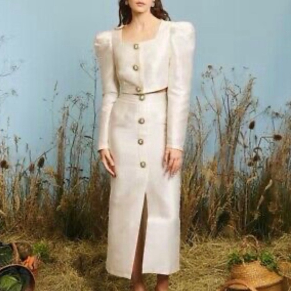 Sister Jane State Jewel Midi Skirt Ivory